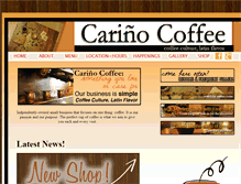 Tablet Screenshot of carinocoffee.com